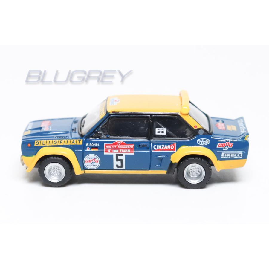 ブレキナ 1/87 フィアット 131 アバルト サンレモラリー 1977 #5 BREKINA FIAT ABARTH RALLY SANREMO ミニカー HOスケール｜blugrey｜02