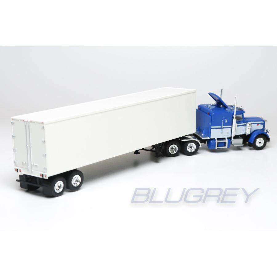 ブレキナ 1/87 ピータービルト 359 1973 ブルー トレーラー トラック