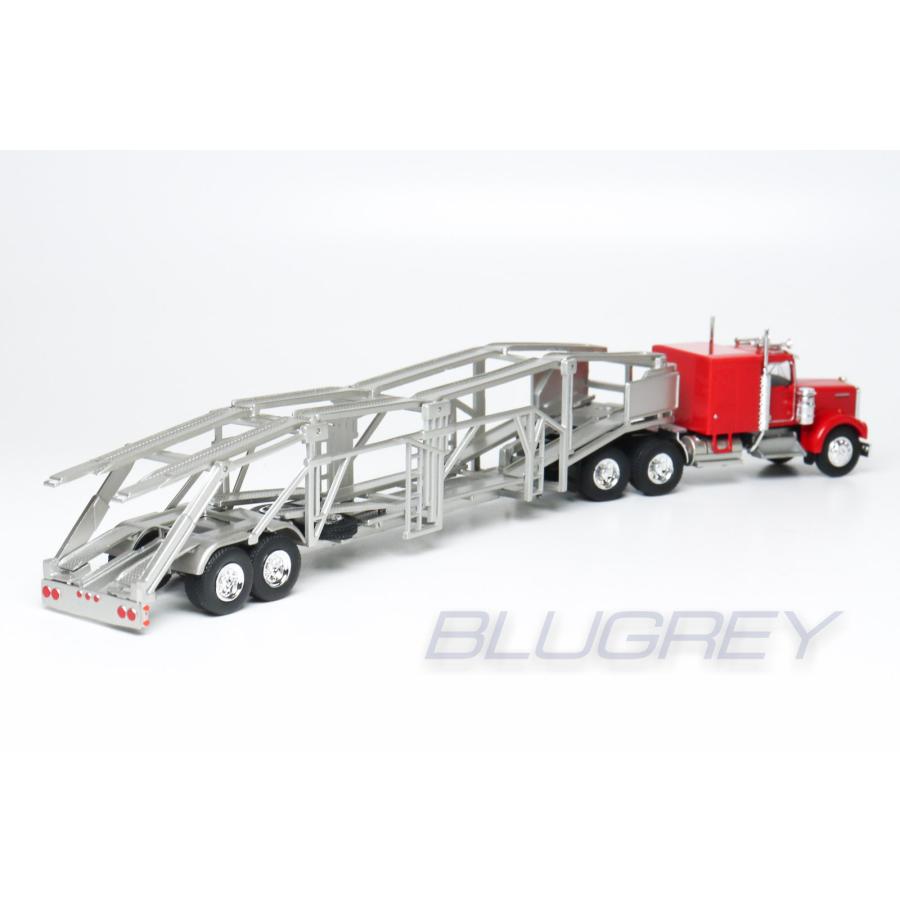 ブレキナ 1/87 ケンワース W 900 積載車 1977 シルバー トレーラー