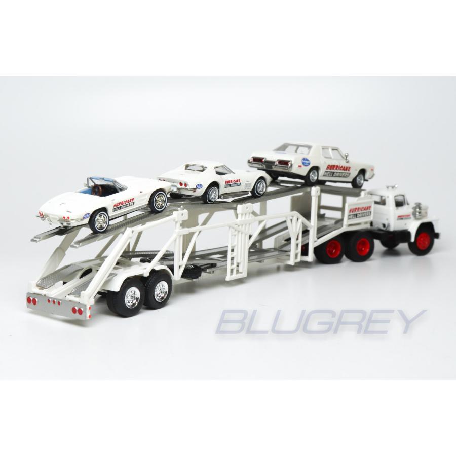 ブレキナ 1/87 ダッジ 積載車 + シボレー コルベットC2/C3/ダッジ