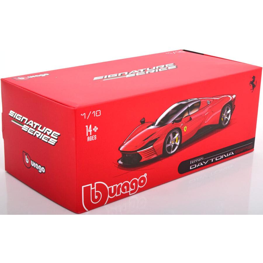 ブラーゴ 1/18 フェラーリ デイトナ SP3 スパイダー クローズドVer. BBURAGO FERRARI DAYTONA フル開閉機構 ミニカー 
