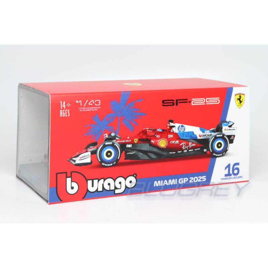 Bburago（ブラーゴ） 1/43 フェラーリ F1 SF-25 ＃16 シャルル