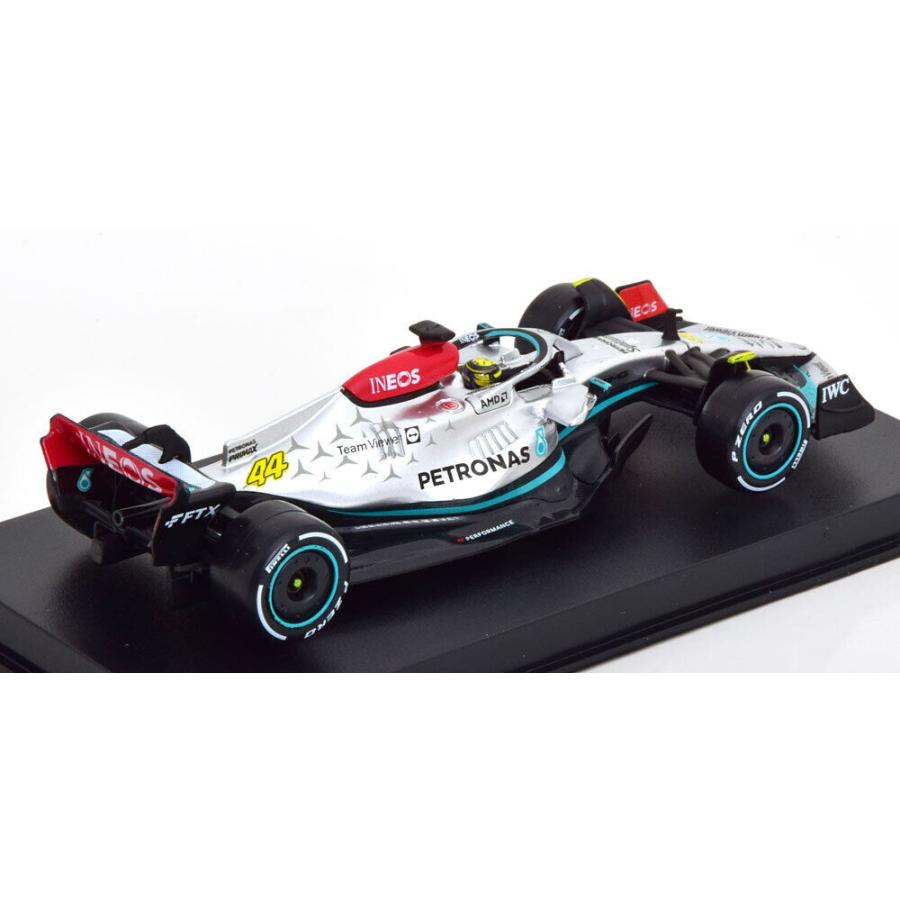 ブラーゴ 1/43 メルセデス AMG F1 W13 #44 ルイス・ハミルトン 2022 Bburago Lewis Hamilton シグネチャーシリーズ ミニカー｜blugrey｜03