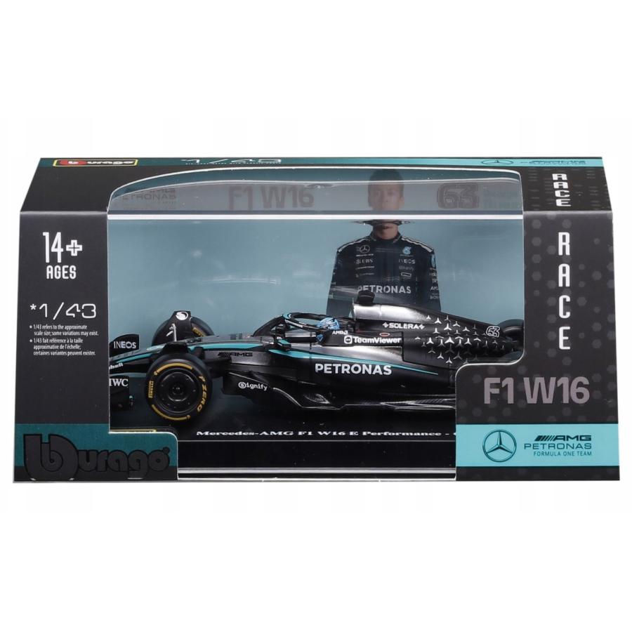 Bburago（ブラーゴ） 1/43 メルセデス AMG F1 W16 #63 ジョージ