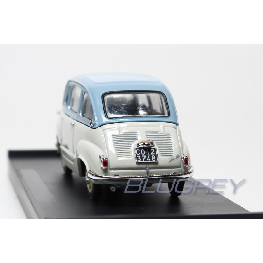 ブルム 1/43 フィアット 600 ムルティプラ 1A 1956 BRUMM FIAT 600 MULTIPLA Azzurro cenere / Grigio chiaro R250-07｜blugrey｜05