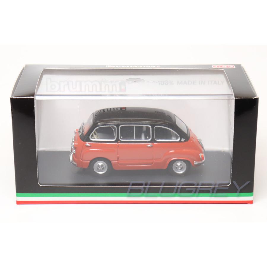 ブルム 1/43 フィアット 600 ムルティプラ 1960 コーラルレッド