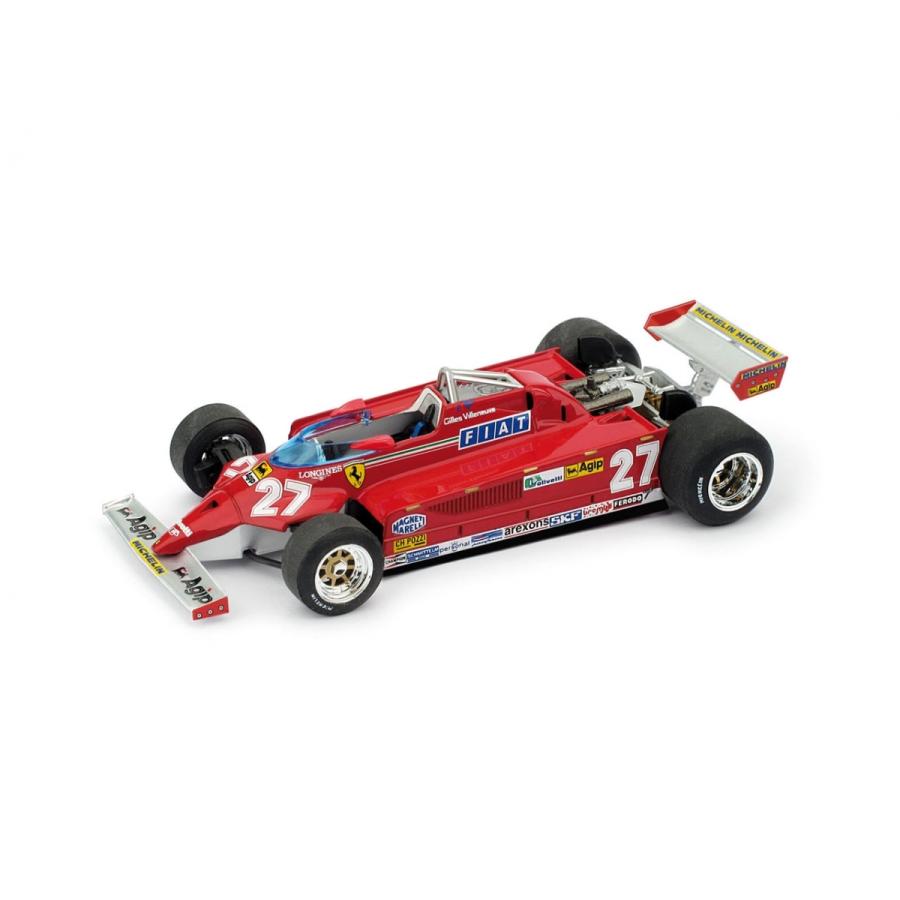 1/43 F1 brumm フェラーリ126CK turbo G.ビルヌーブ ブルム 1/43 フェラーリ 126CK ターボ モナコGP 1981 Winner G