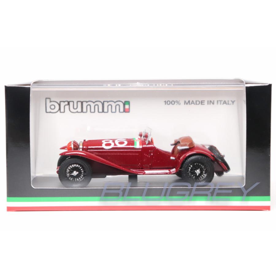 ブルム 1/43 アルファロメオ 1750 GS 1930 ＃84 ミッレミリア 優勝 BRUMM ALFA ROMEO MILLE MIGLIA Nuvolari-Guidotti｜blugrey｜07