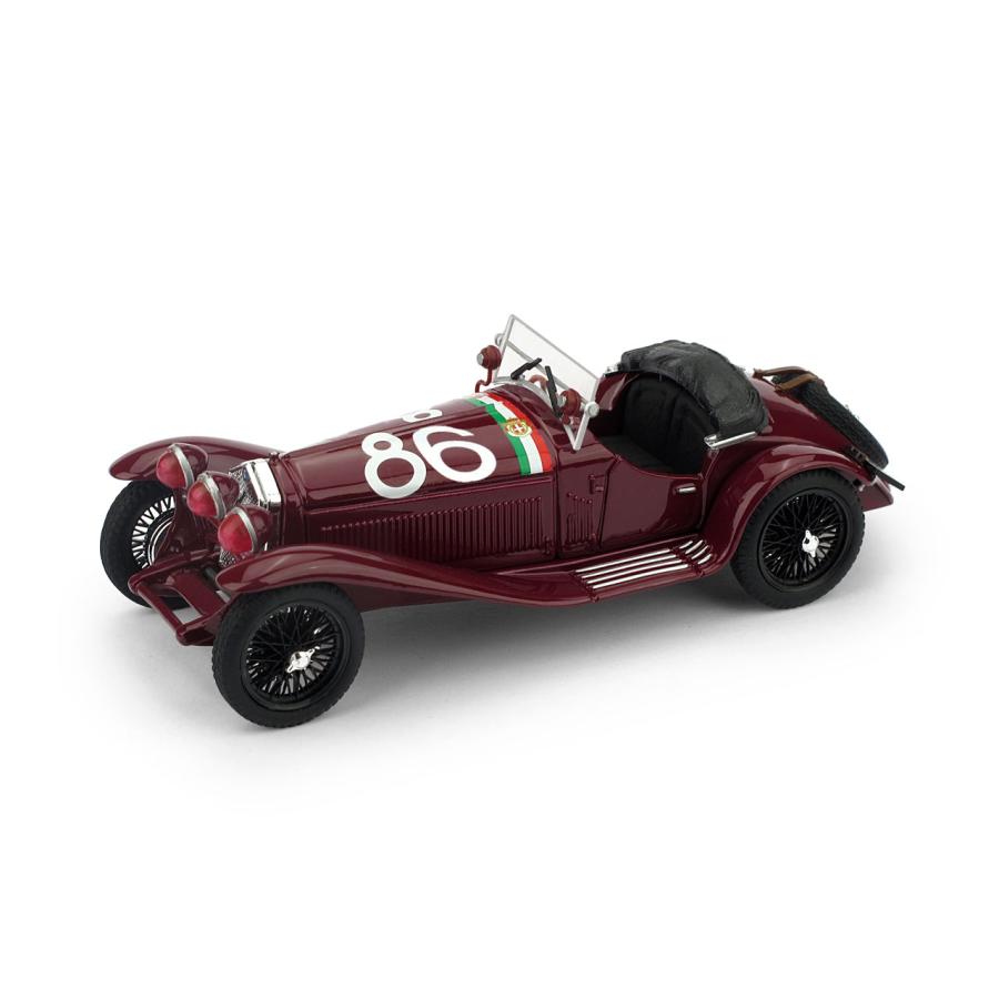 ブルム 1/43 アルファロメオ 1750 GS 1930 ＃84 ミッレミリア 優勝 BRUMM ALFA ROMEO MILLE MIGLIA Nuvolari-Guidotti｜blugrey｜05