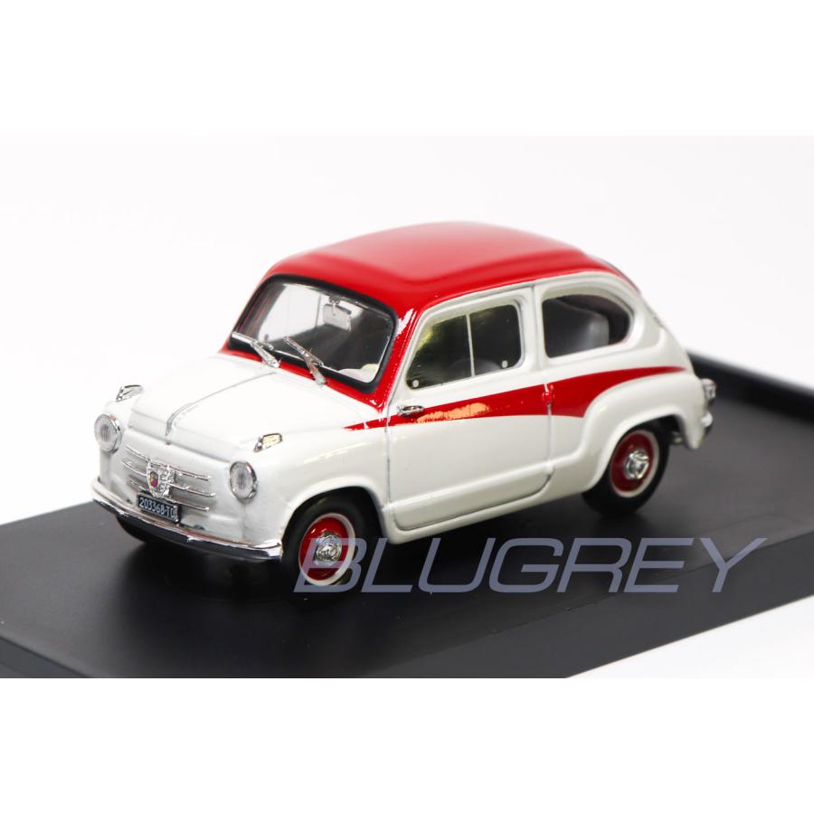 ブルム 1/43 フィアット 600 アバルト 750 1956 ベージュ/レッド アバルト70周年記念 BRUMM FIAT 600 DERIVAZIONE ABARTH 750｜blugrey｜04