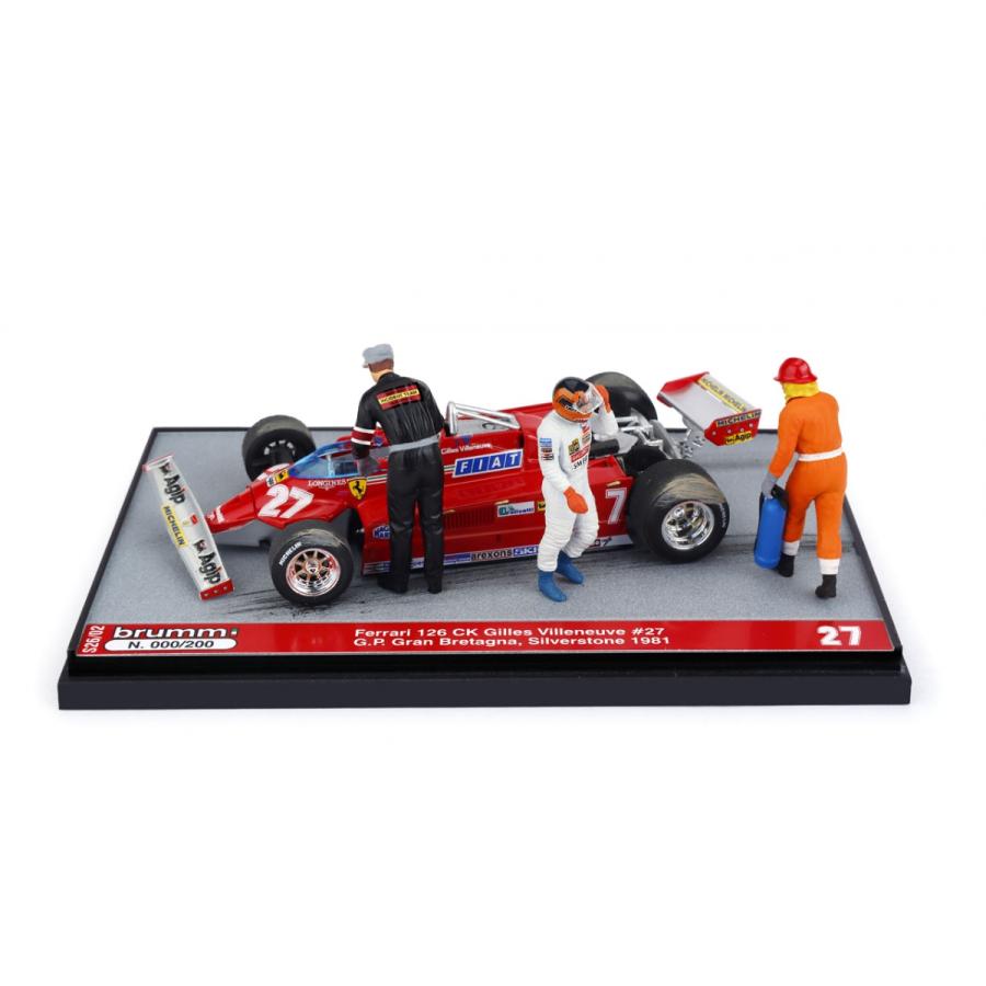 ブルム 1/43 フェラーリ F1 126CK 1981 イギリスGP #27 ジル