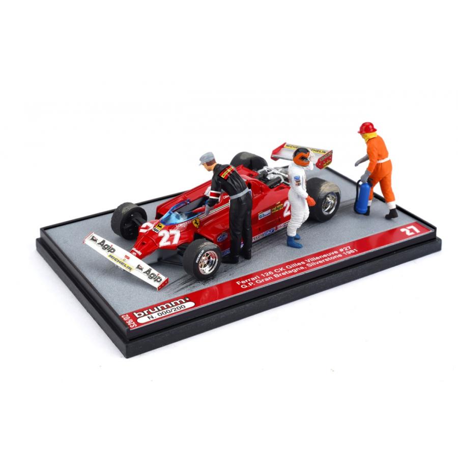 ブルム 1/43 フェラーリ F1 126CK 1981 イギリスGP #27 ジル