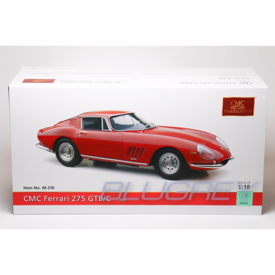 CMC 1/18 フェラーリ 275 GTB / C 1966 レッド Ferrari 275 GTB/C 1966 red M210｜blugrey｜11