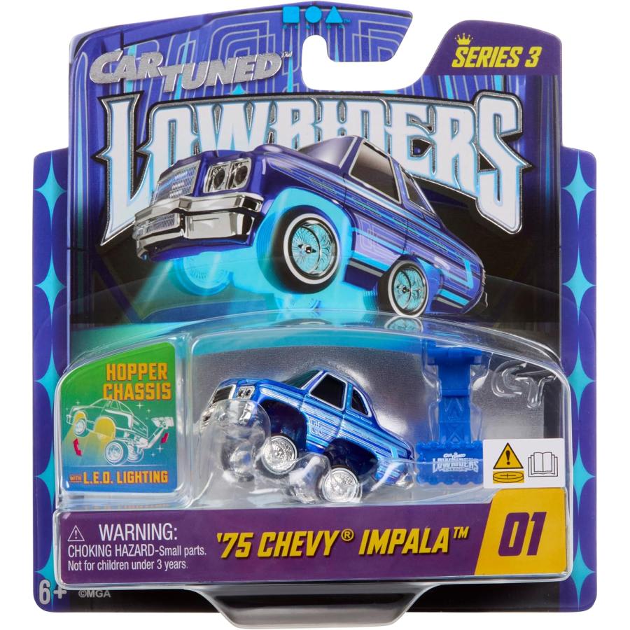 CarTuned 1/64 ローライダー シリーズ3-1 シボレー インパラ 1975 LED