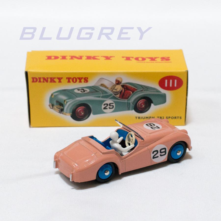 DINKY TOYS 1/43 トライアンフ TR2 スポーツ ピンク Triumph TR2 SPORTS 復刻版 ミニカー 111｜blugrey｜02