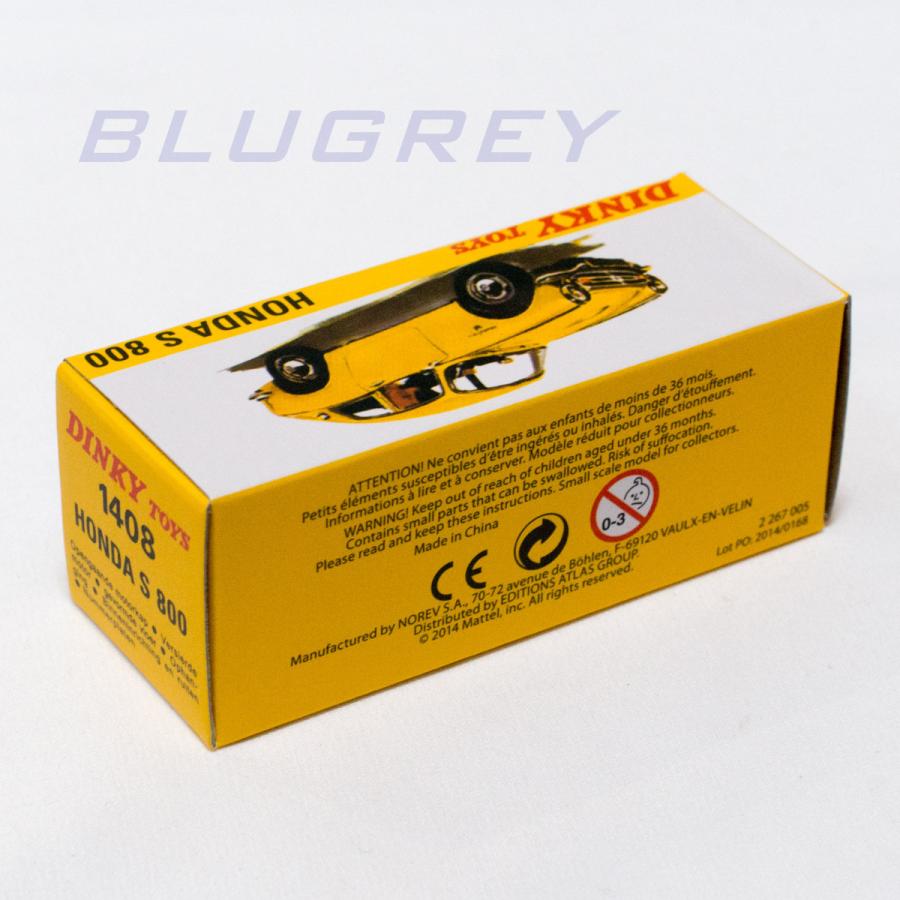 DINKY TOYS ディンキー 1/43 ホンダ S800 HONDA 復刻版 ATLAS