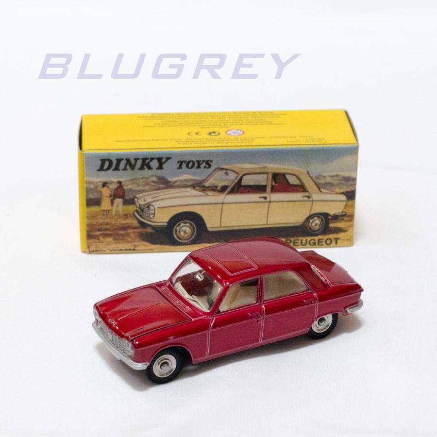 Dinky toys atlas Peugeot 204 rouge, dinky ref 510