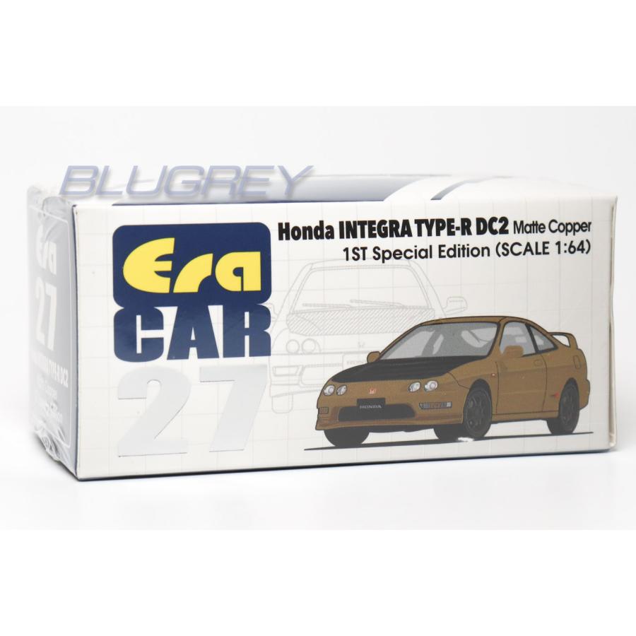 レア era car 27 Hondaインテグラ TYPE-RミニカーDC2 エラカー 1/64 ホンダ インテグラ タイプ-R DC2 後期 マットカッパー