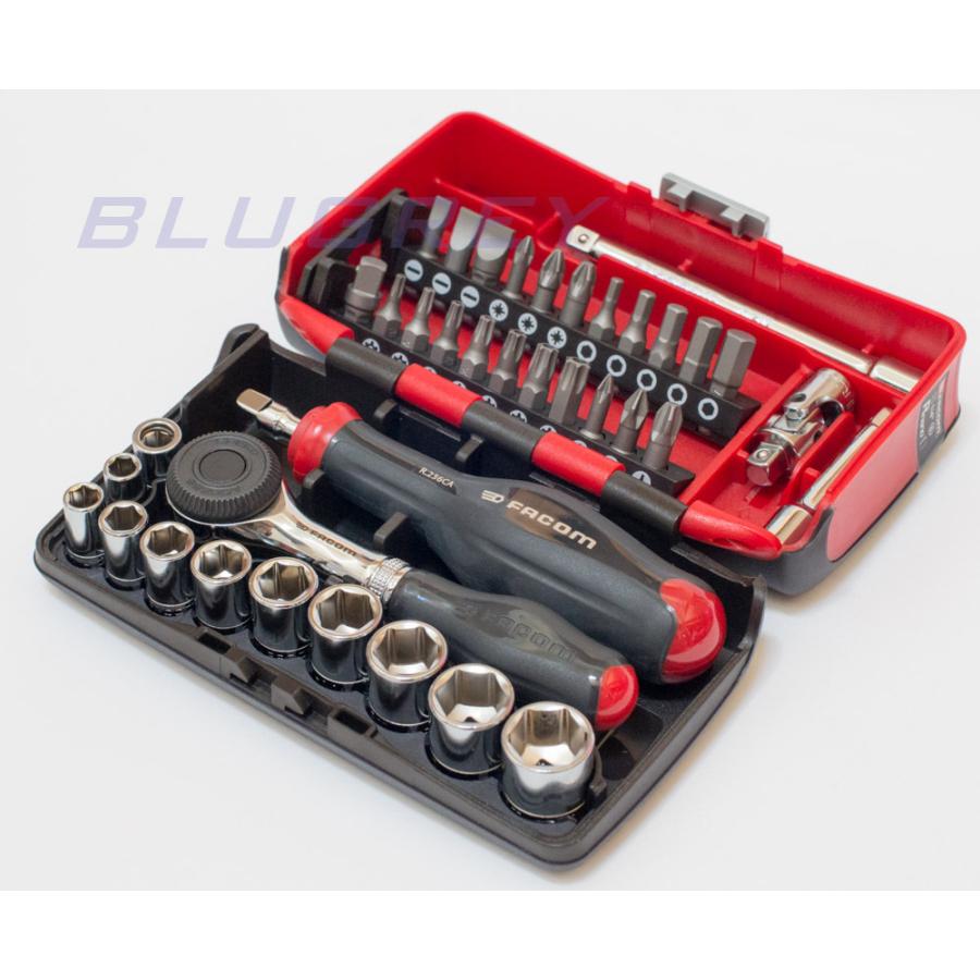 ファコム R.360NANO 1/4” (6.3mm) ラチェットフルセット 38 ファコム R.360NANO 1/4” (6.3mm) ラチェットフルセット 38