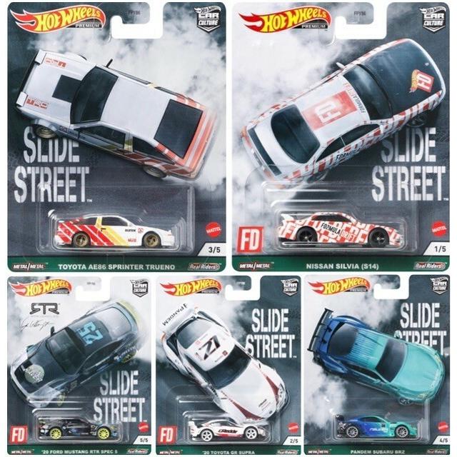 Hot Wheels 1/64 ホットウィール カーカルチャー スライドストリート 2021 5台セット CAR CULTURE SLIDE