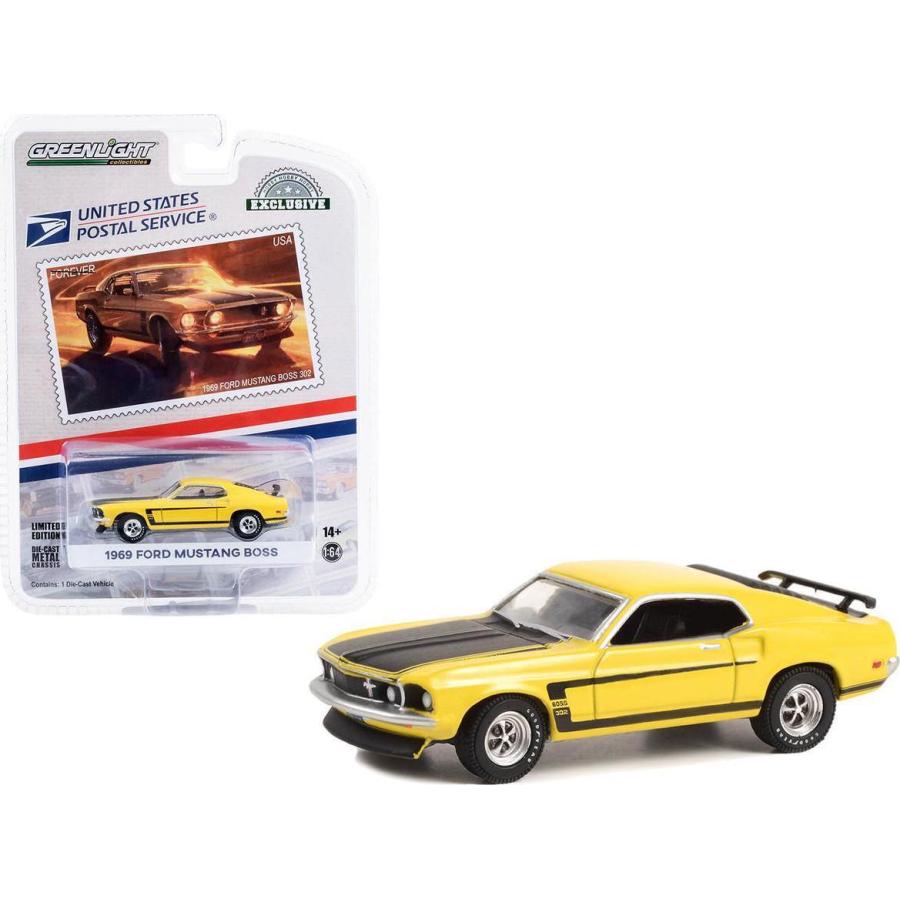 グリーンライト 1/64 フォード マスタング BOSS 302 イエロー