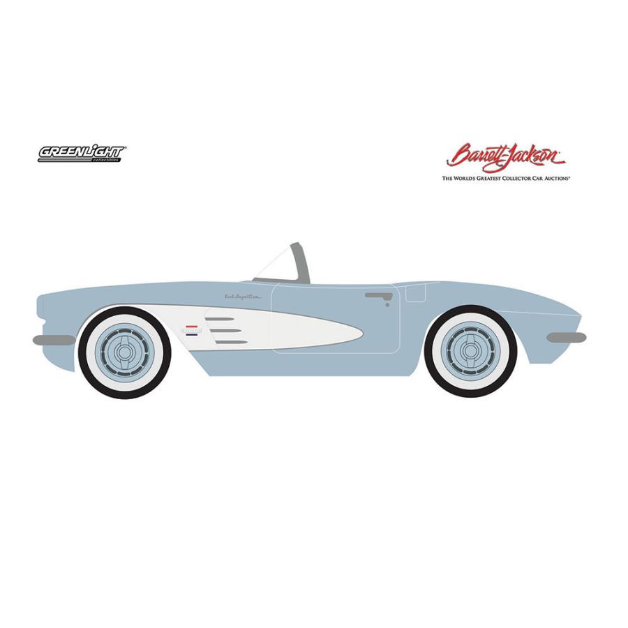 グリーンライト 1/64 シボレー コルベット コンバーチブル 1961 ライトブルー GREENLIGHT Chevrolet Corvette Convertible｜blugrey｜03