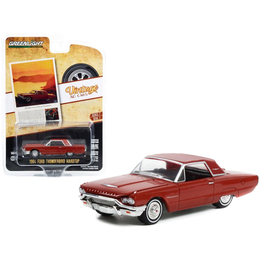 グリーンライト 1/64 フォード サンダーバード 1964 レッド グリーンライト 1/64 フォード サンダーバード 1964 レッド