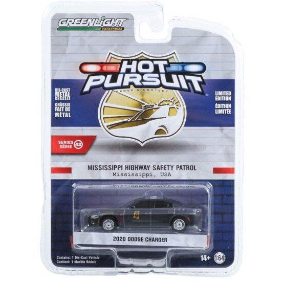 グリーンライト 1/64 ダッジ チャージャー ミシシッピ ハイウェイ パトロール Greenlight Hot Pursuit Dodge Charger  ミニカー｜blugrey｜03