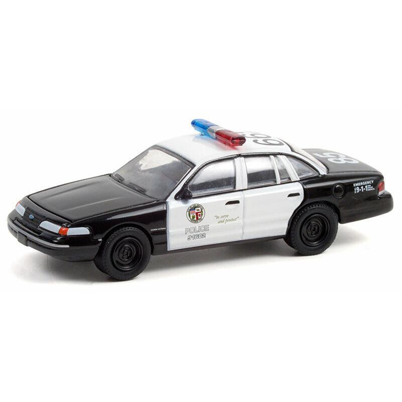 グリーンライト 1/64 フォード クラウン ビクトリア 1992 パトカー "Drive" Greenlight Ford Crown Victoria Police LAPD ミニカー｜blugrey｜02