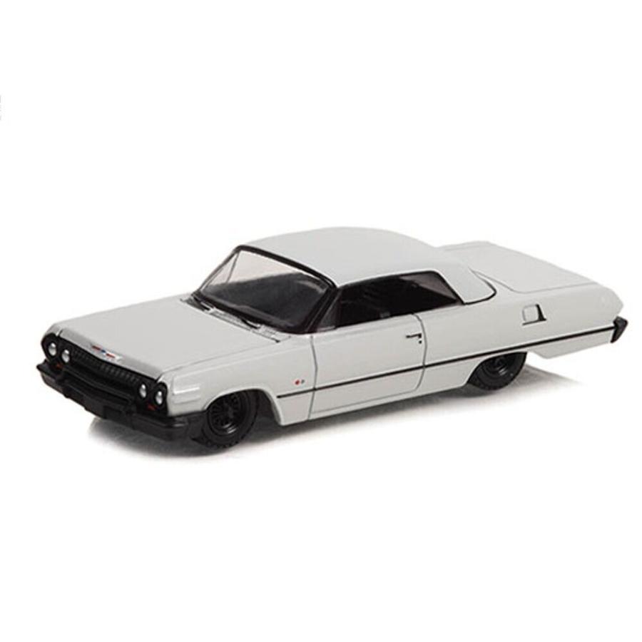 グリーンライト 1/64 シボレー インパラ SS 1963 ローライダー グレー GREENLIGHT Chevy Impala SS Lowrider Grey ミニカー｜blugrey｜02