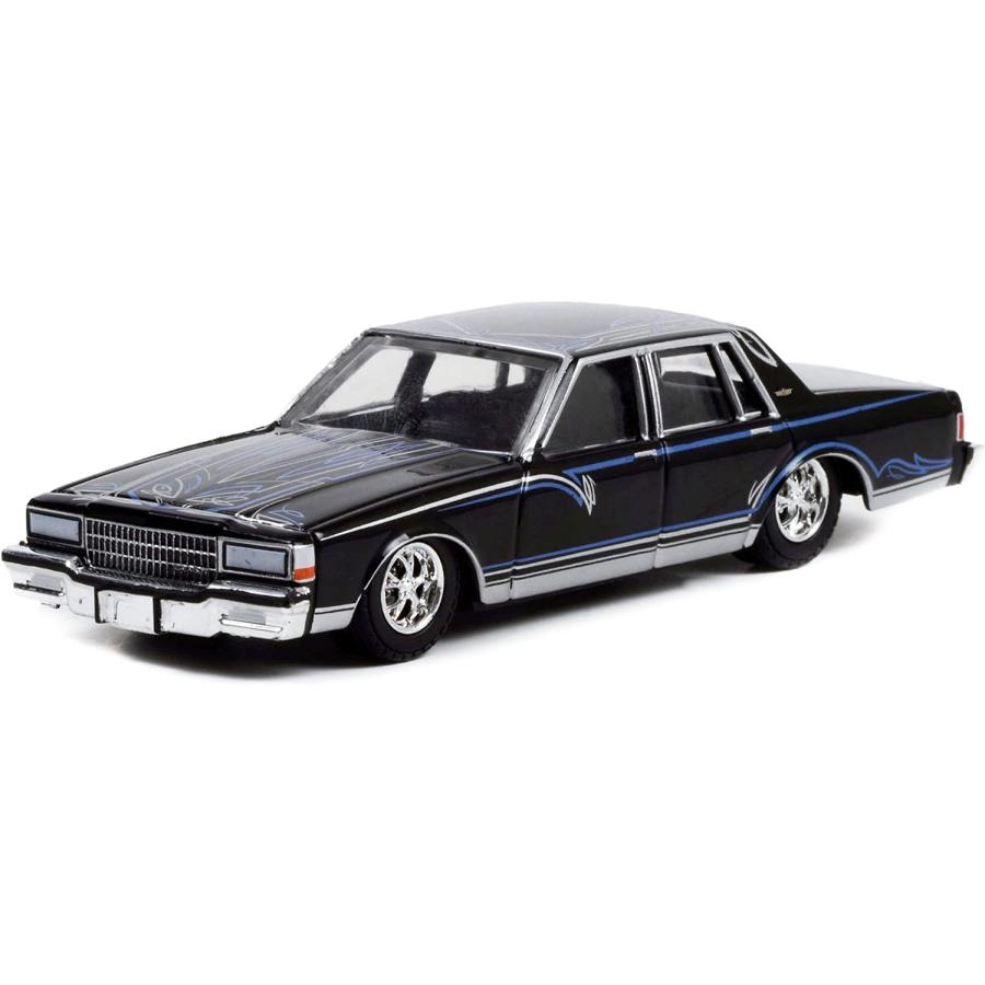 グリーンライト 1/64 シボレー カプリス 1985 ブラック カリフォルニア ローライダー Greenlight CHEVROLET CAPRICE Lowrider ミニカー｜blugrey｜02