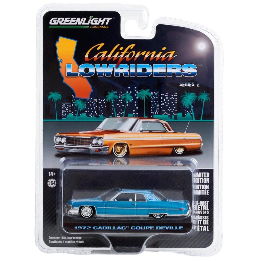 グリーンライト 1/64 キャデラック デビル 1972 ブルー グリーンライト 1/64 キャデラック デビル 1972 ブルー