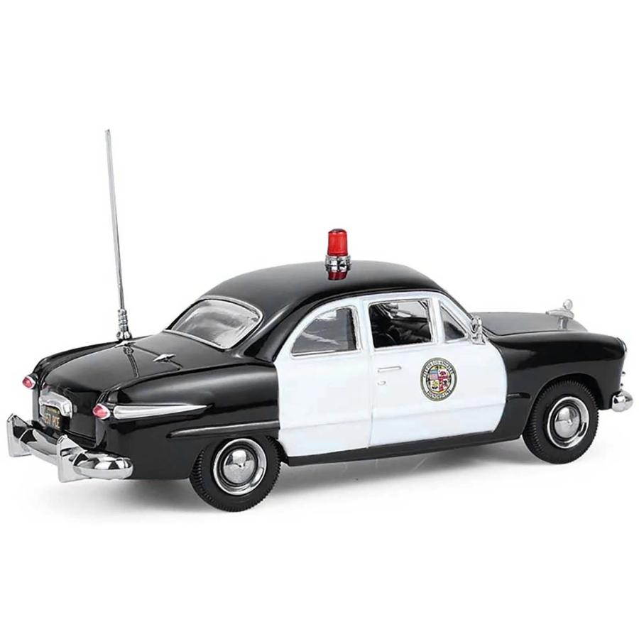 【グリーンライト】警察車両8台セット　シボレー、フォード、装甲車 【カスタム品】 グリーンライト 1/43 フォード カスタム 1949 LAPD パトカー ポリス