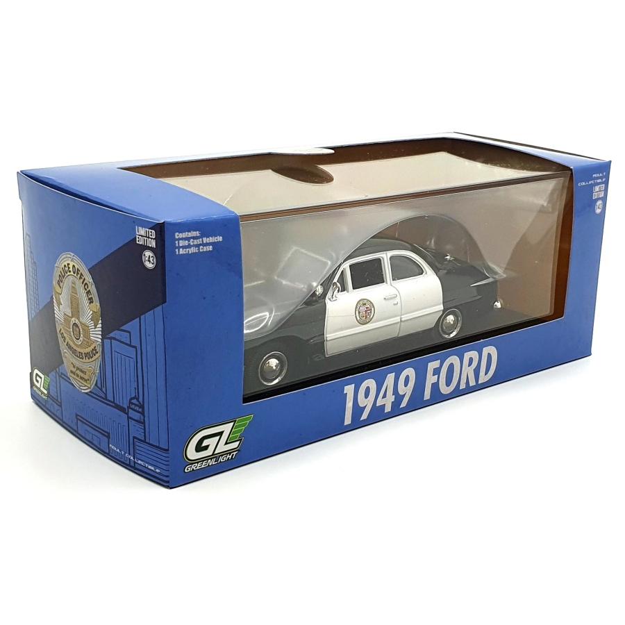 グリーンライト 1/43 フォード カスタム 1949 LAPD パトカー ポリス