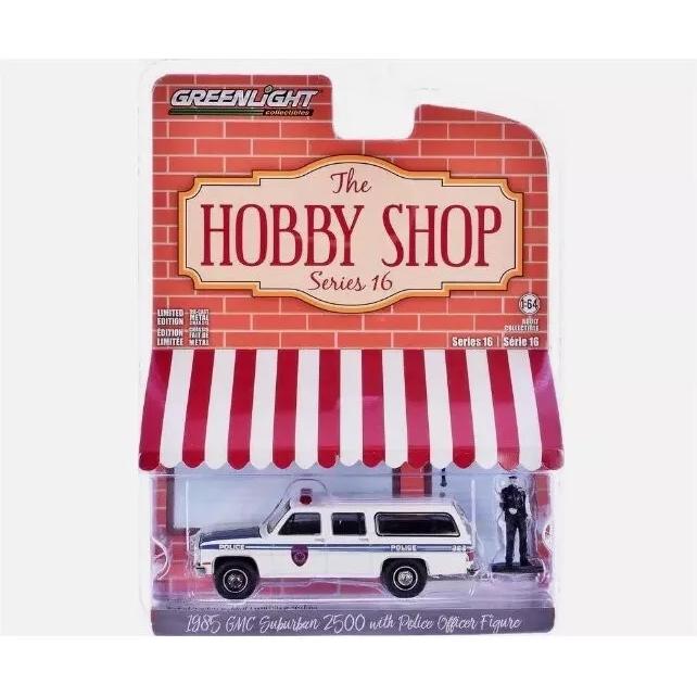 グリーンライト 1/64 GMC サバーバン 2500 1985 NYPD + ポリス