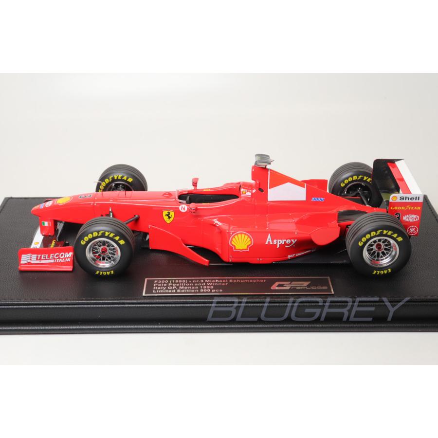 GP REPLICAS 1/18 フェラーリ F1 F300 #3 ミハエル・シューマッハ 1998 イタリアGP 優勝 FERRARI 限定500台｜blugrey｜02