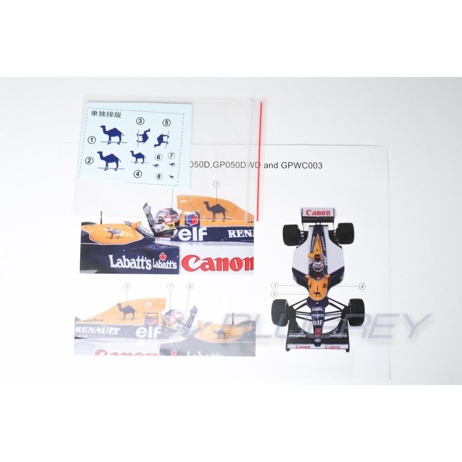 GP Replicas 1/18 ウィリアムズ F1 FW14B 1992 #5 ナイジェル