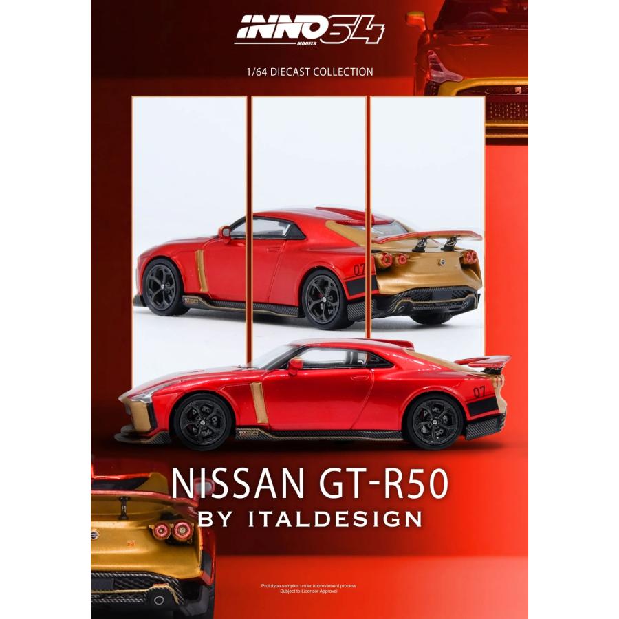 INNO Models イノモデル 1/64 日産 GT-R50 by イタルデザイン レッド
