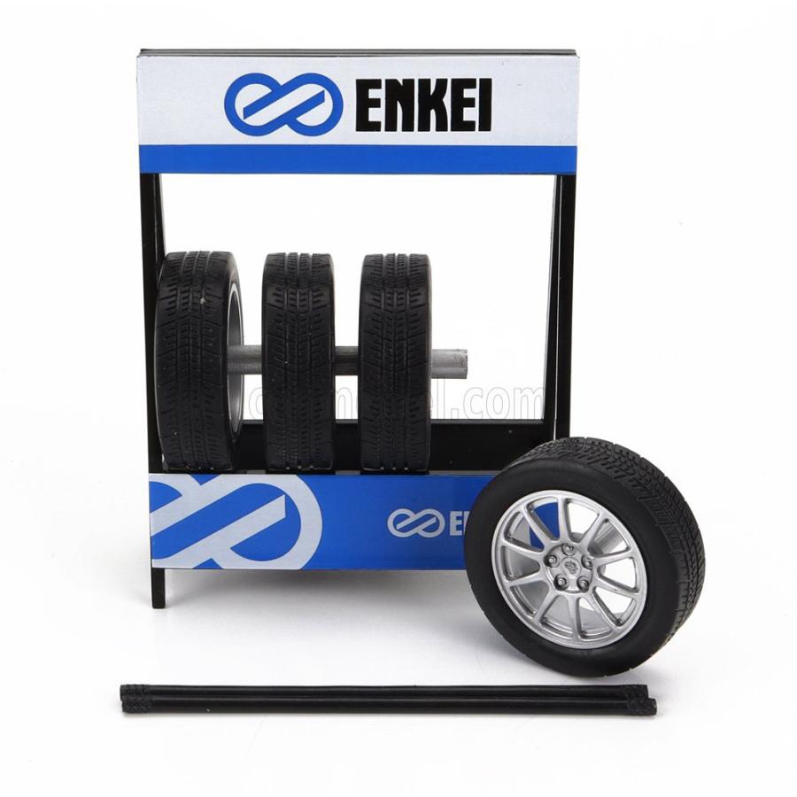 ixo イクソ 1/18 タイヤ・ホイール 4本セット エンケイ シルバー