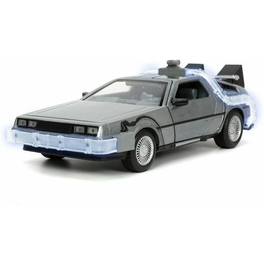 JADA TOYS 1/24 バック・トゥー・ザ・フューチャー パート1 デロリアン ライトアップ BACK TO THE FUTURE PART I DELOREAN 32911｜blugrey｜02