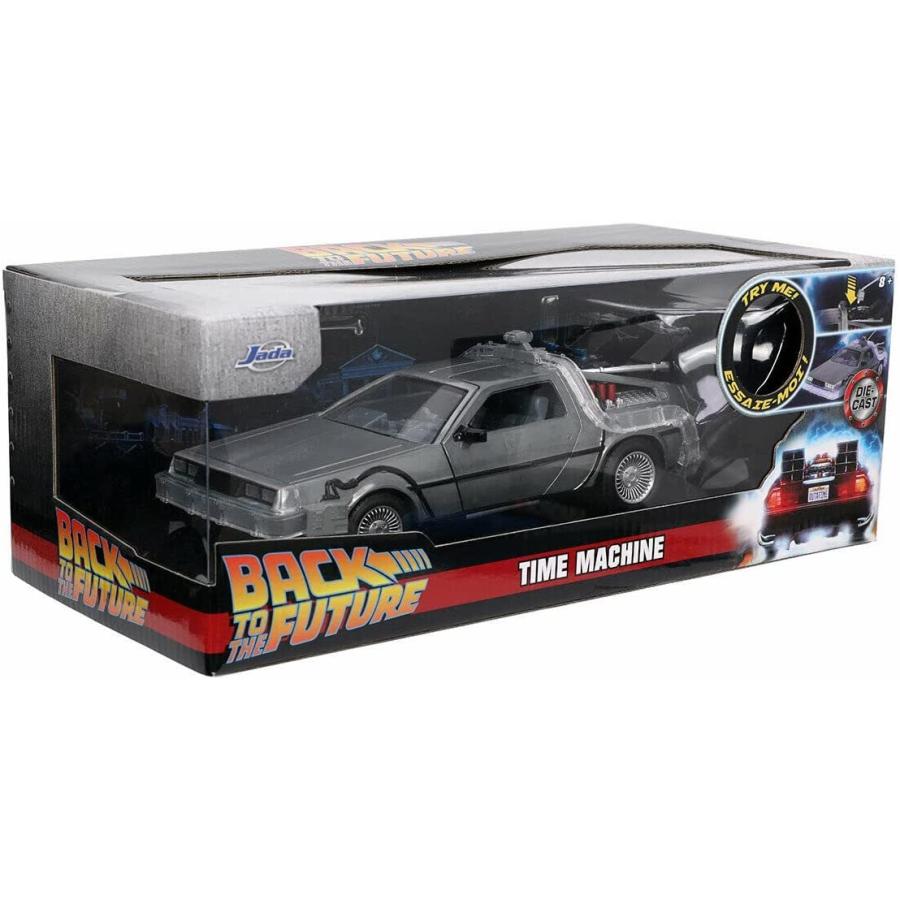 JADA TOYS 1/24 バック・トゥー・ザ・フューチャー パート1 デロリアン ライトアップ BACK TO THE FUTURE PART I DELOREAN 32911｜blugrey｜08