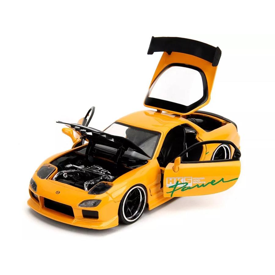 Jada JADA TOYS 1/24 マツダ RX-7 FD3S HKS チューンド イエロー Jada JADA TOYS 1/24 マツダ RX-7 FD3S HKS チューンド イエロー