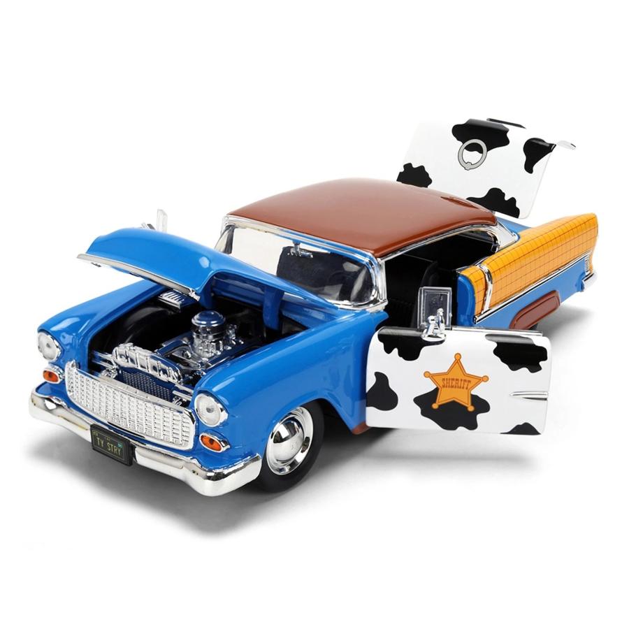 Jada JADA TOYS 1/24 トイストーリー ウッディ and シボレー ベルエア