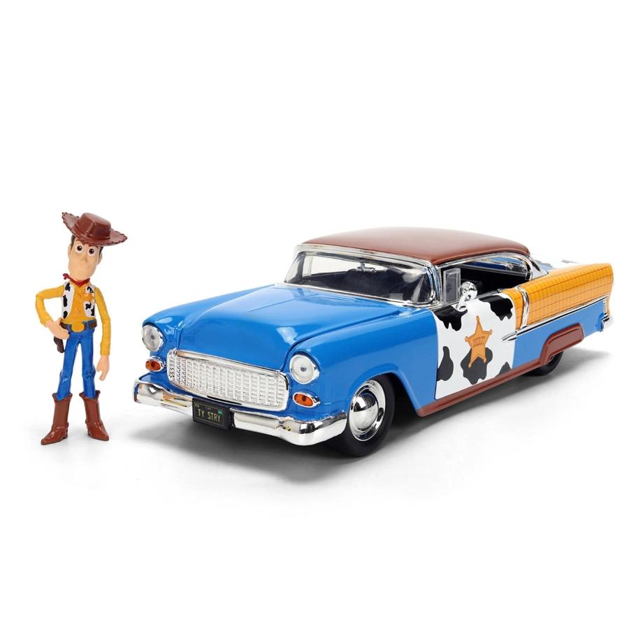 Jada JADA TOYS 1/24 トイストーリー ウッディ and シボレー ベルエア