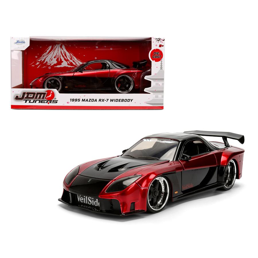 JADA TOYS 1/24 マツダ RX-7 ワイドボディ ヴェイルサイド 1995 レッド Mazda RX-7 Widebody JDM Tuners（Yahoo!・BLUGREY(ブラグレー)モデルカーショップ）