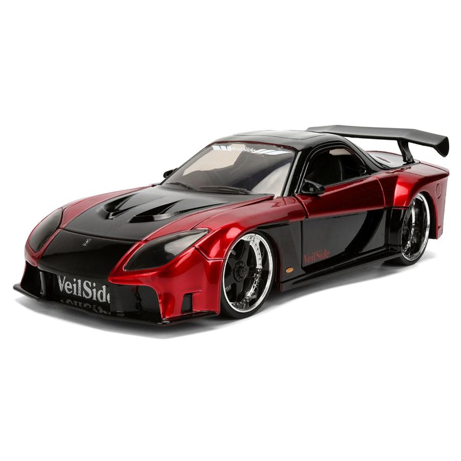 JADA TOYS 1/24 マツダ RX-7 ワイドボディ ヴェイルサイド 1995 レッド