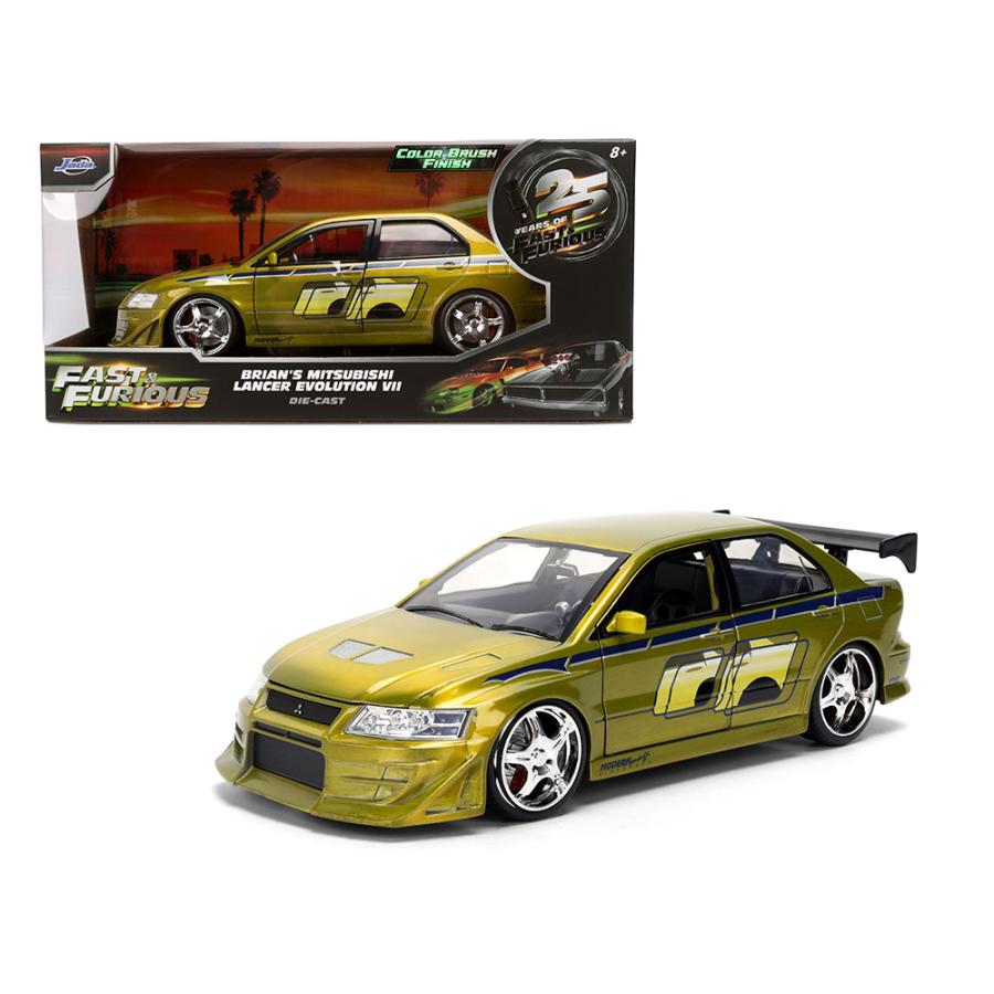 Fast & Furious 三菱ランサーエボリューションVII 1/24 Jada JADA TOYS 1/24 ワイルドスピード 25周年 ブライアン 三菱
