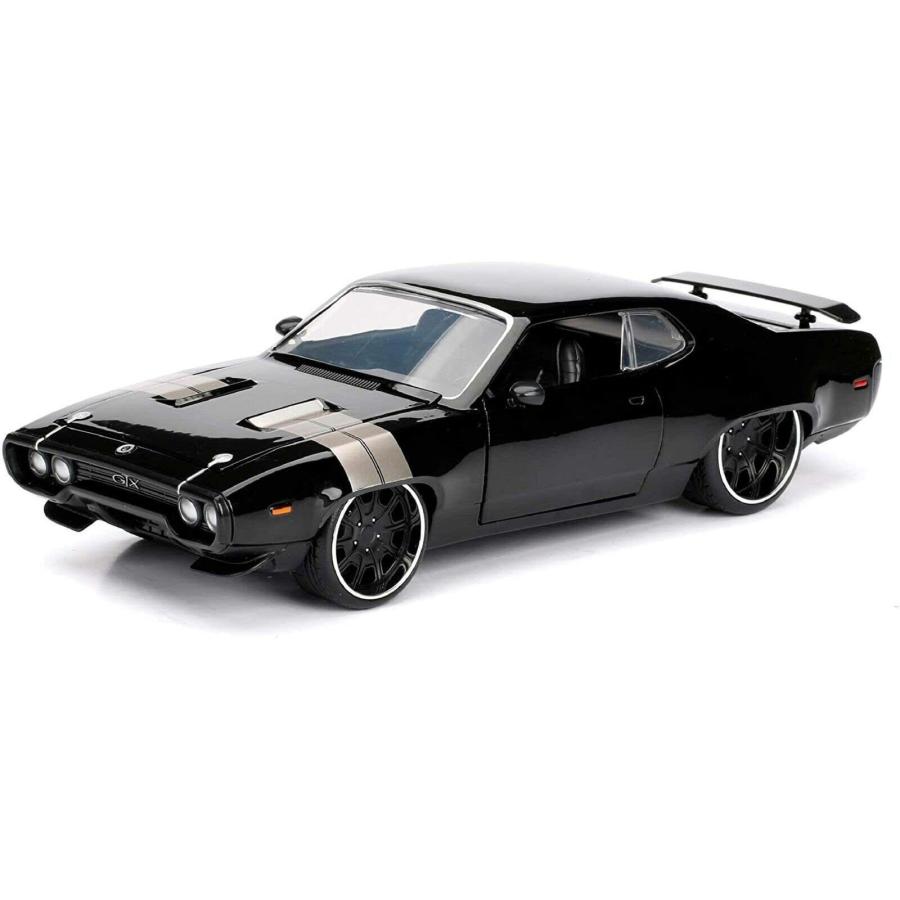 JADA TOYS 1/24 ワイルドスピード プリマス GTX 1972 ブラックドム Dom's PLYMOUTH GTX FF8 ミニカー｜blugrey｜02