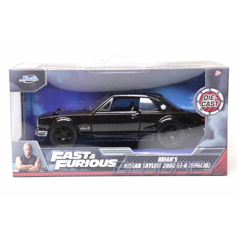 JADA TOYS 1/32 ワイルドスピード 日産 スカイライン 2000 GT-R 1971 ブラック ブライアン FAST AND THE FURIOUS NISSAN ミニカー｜blugrey｜04