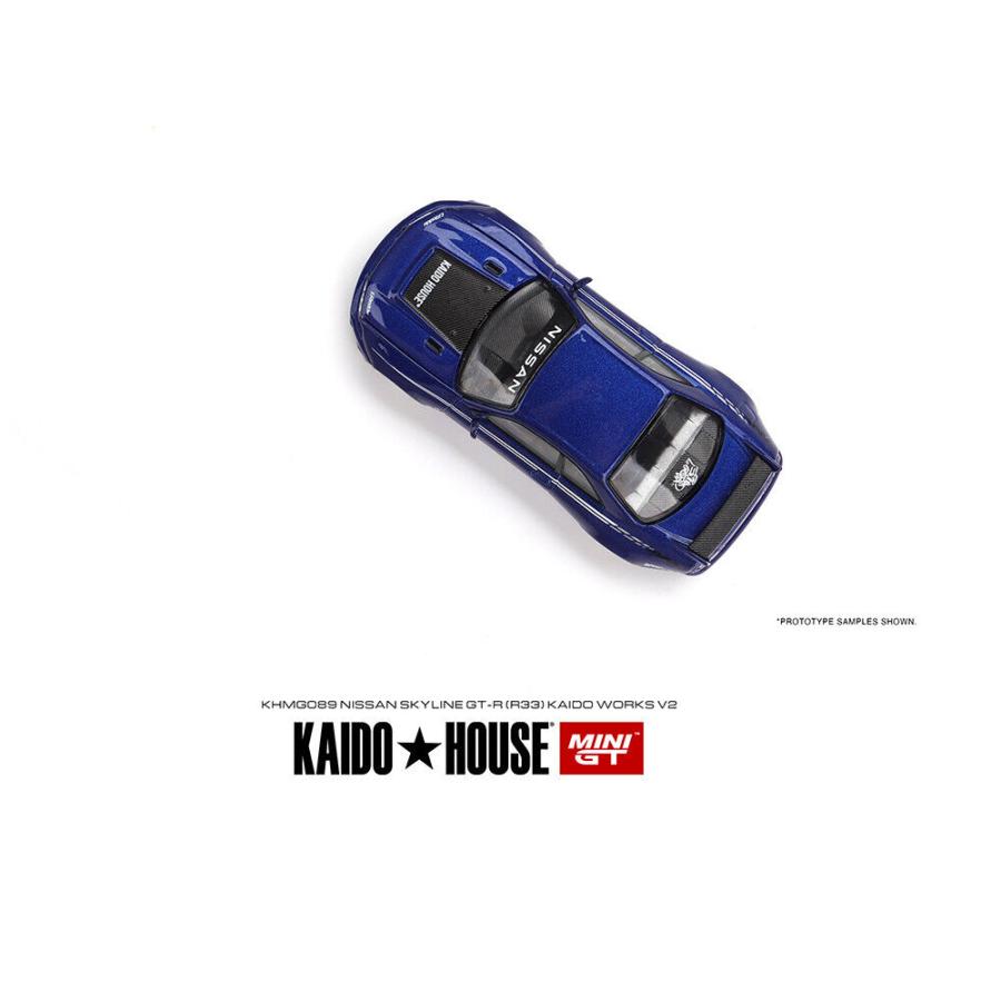 Kaido House x Mini GT 1/64 日産 スカイライン GT-R (R33) KAIDO WORKS V2 ミニカー｜blugrey｜05